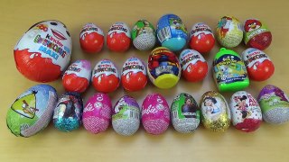 24 Surprise Eggs Kinder Surprise Angry Birds Disney Barbie Spiderman Filly