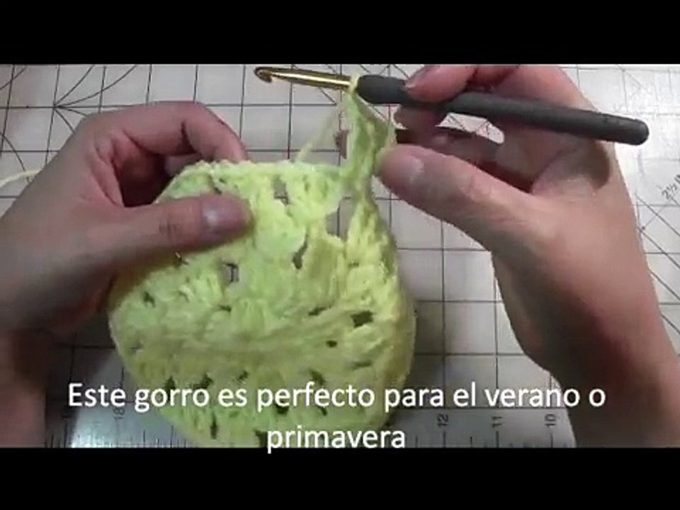 Cómo tejer Gorro/Beret a Crochet (En Español) - Yolanda Soto Lopez