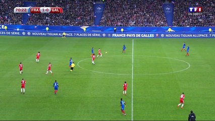 Olivier Giroud Deflected Goal vs Wales (2-0)