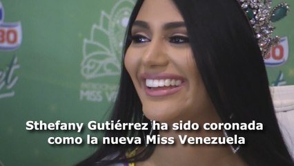 Sthefany Gutiérrez ha sido coronada como Miss Venezuela 2017