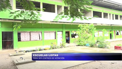 Escuelas listas para ser centros de votación