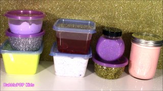 SQUISHY SLIME COLLECTION! DIY Bubble Wrap Slime! CRUNCHY Galaxy & Fluffy SLIME! FUN