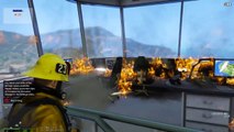 GTA 5 Firefighter Mod 52 M1142 Military Tical Fire Fighting Truck | Fire In The Control Tower