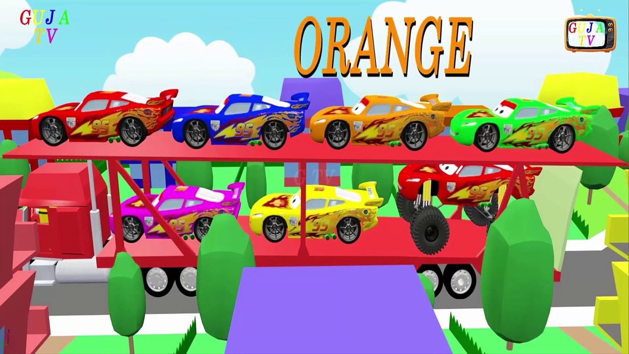 Lets Learn the Alphabet Colors and Numbers With Mcqueen,Spiderman,Hulk and Minions Banana Car