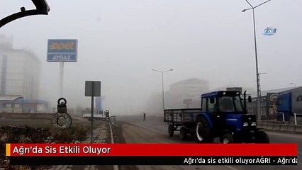 Ağrı'da Sis Etkili Oluyor