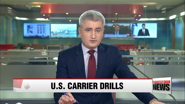 Three U.S. carriers taking part in naval exercises with South Korea