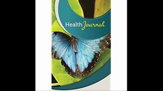 Health Journal 50 Pages, 5.5' x 8.5' Beautiful Blue Butterfly
