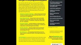 Read Online Beginning Programming with Python FD (For Dummies) Book