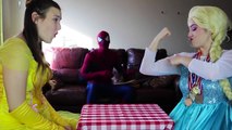 Frozen Elsa & Rapunzel FOOD MAKEUP CHALLENGE w_ Spiderman Belle Joker Fun Superhero in real life IRL | Superheroes | Spiderman | Superman | Frozen Elsa | Joker