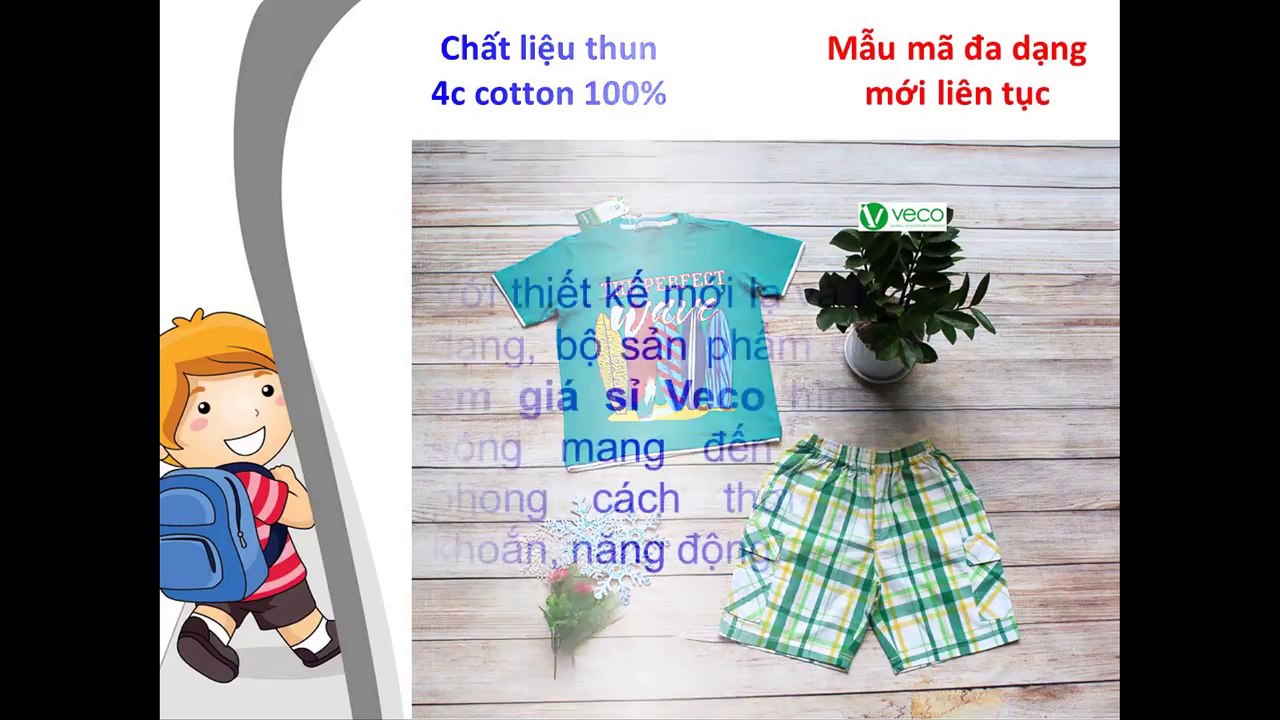 QUẦN ÁO TRẺ EM XUẤT KHẨU GIÁ SỈ - BỘ SƯU TẬP VÁN LƯỚT SÓNG CHO BÉ TRAI