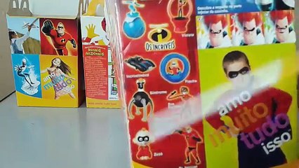 Os Incríveis Disney Pixar Mc Lanche Feliz 2004