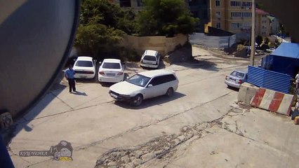 Scania Tipper crushed several cars, accidents and