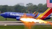 Pesawat terbakar: Sayap pesawat Southwest plane terbakar sebelum take off - TomoNews