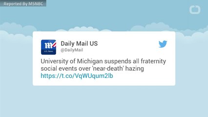 University of Michigan Fraternity Events Suspended