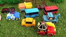 Cars and Trucks. Toys for Kids. Leo the truck and traffic jam. Tayo, robocar Roy, Amber and Poli.-gqAdJyV_Oo8