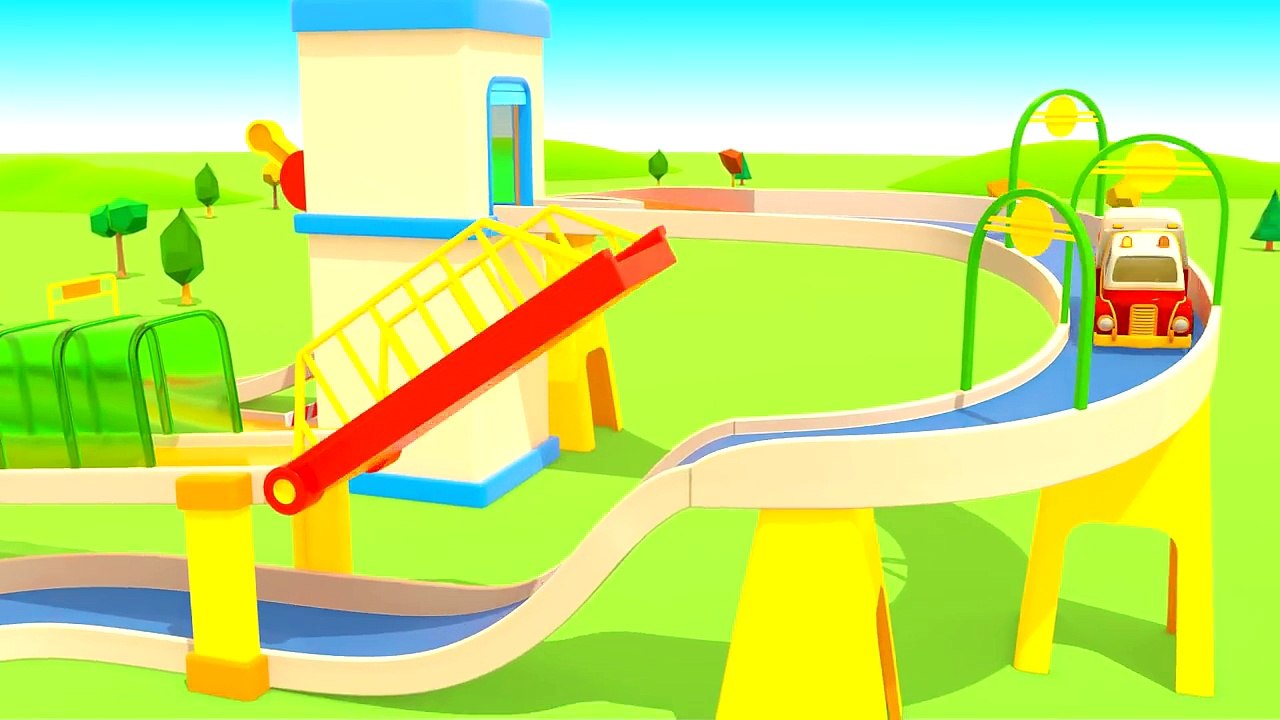 Helper cars #2. Car cartoon and videos for kids. Tow truck and an ambulance for kids on #KidsFirstTV-p473gINDTgA