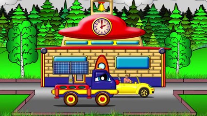 Helpy the truck & truck transformer  truck cartoon. Kids educational cartoon & Car cartoon.-UPESocC_usk