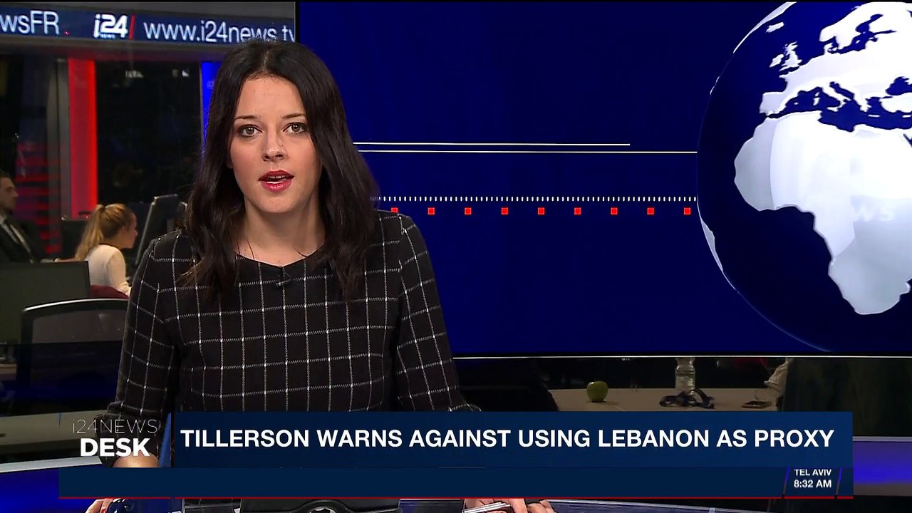 i24NEWS DESK | Tillerson warns against using Lebanon as proxy | Saturday, November 11th 2017