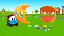 Leo the truck Full episodes #9. Car cartoon & baby cartoon. Learn vehicles with cars for kids.-xJuSj-f13k8