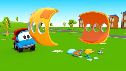 Leo the truck Full episodes #9. Car cartoon & baby cartoon. Learn vehicles with cars for kids.-xJuSj-f13k8