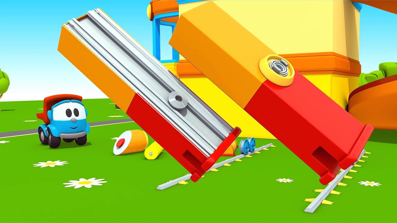 Leo the truck  Carwash. Car cartoons & cartoons for kids. Leo and Lifty. Leo the truck cartoon.-4C7JYnxCdtA