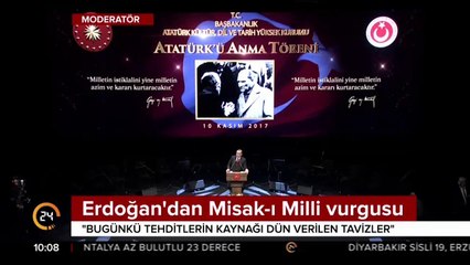 Cumhurbaşkanımızdan Misak-ı Milli vurgusu