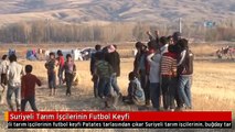 Suriyeli Tarım İşçilerinin Futbol Keyfi