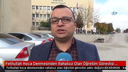 Fethullah Hoca Denmesinden Rahatsız Olan Öğretim Görevlisi Adını Değiştirdi