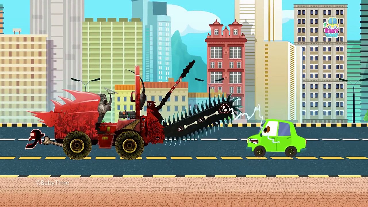 Tank War | Good Vs Evil | Scary Army Vehicles | Halloween Videos For Kids | Baby Time Bad vs Good