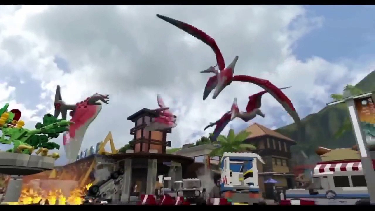 Lego Dinosaurs Lego Jurassic World Movie Scenes Complete Walkthrough All Cut Scenes T-rex
