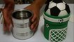 Como fazer baleiro de futebol com lata de nescau