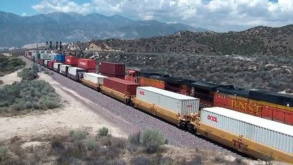 A Busy Day of Trains on Cajon Pass in July new Part 1 HD