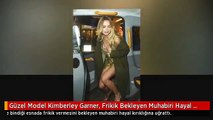 Güzel Model Kimberley Garner, Frikik Bekleyen Muhabiri Hayal Kırıklığına Uğrattı