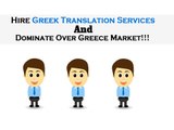 Greek Translation Services And Dominate Over Greece Market