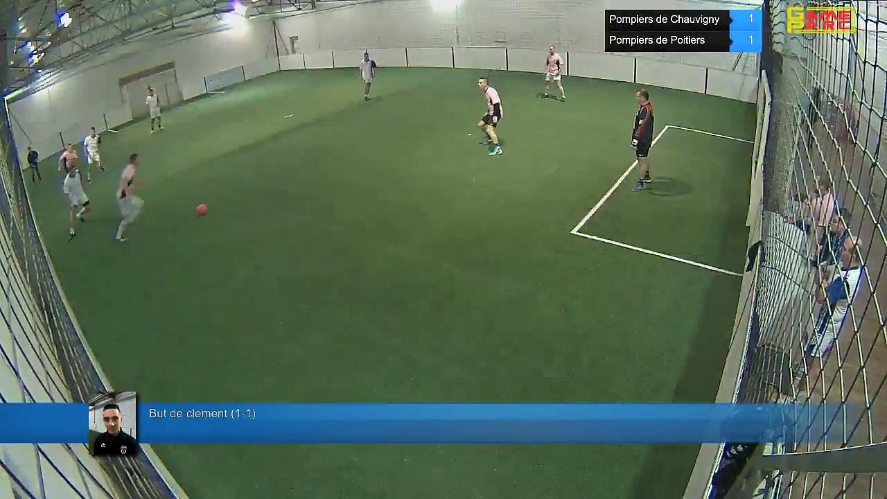 But de clement (1-1) - Pompiers de Chauvigny  Vs Pompiers de Poitiers - 09/11/17 20:00 - LIGUE 2