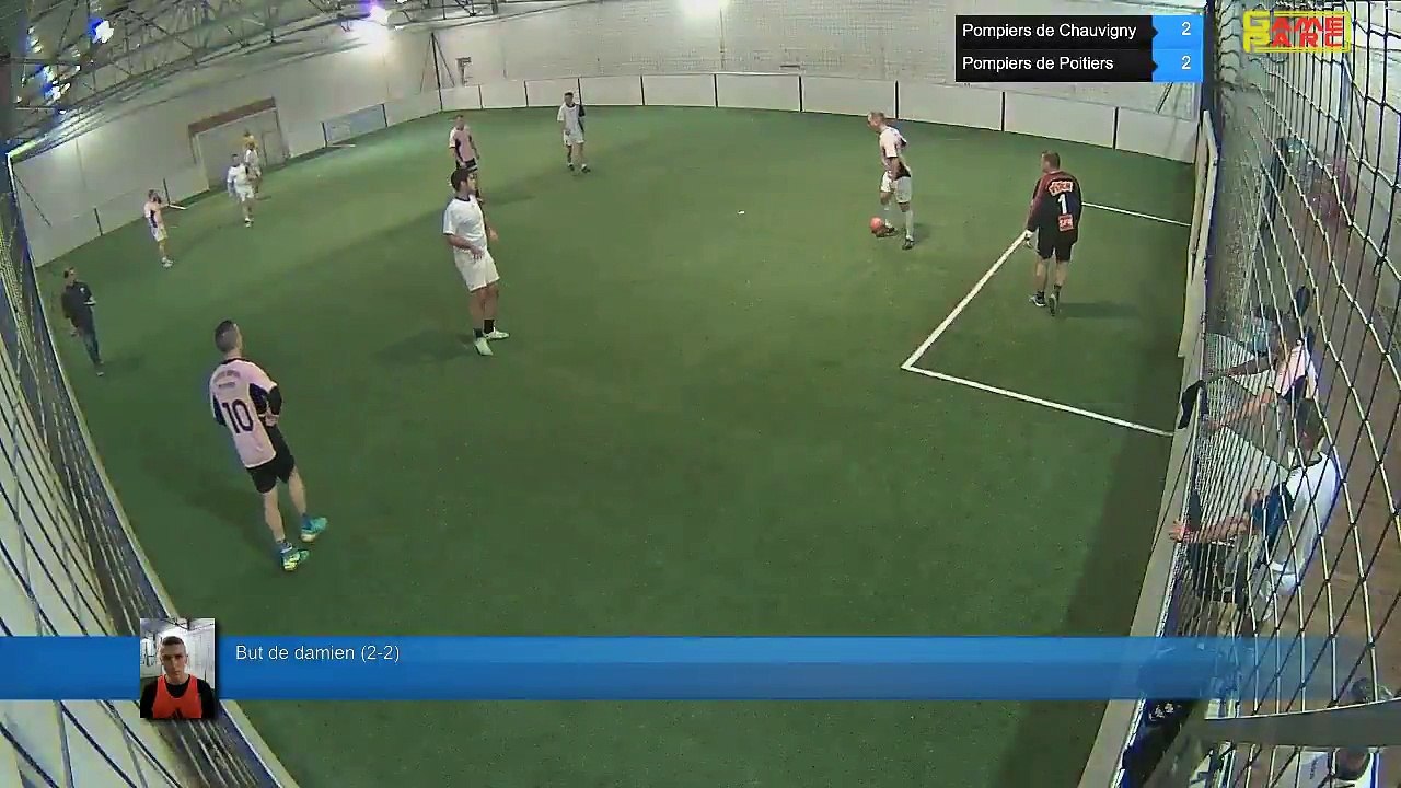 But de damien (2-2) - Pompiers de Chauvigny  Vs Pompiers de Poitiers - 09/11/17 20:00 - LIGUE 2
