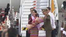Los líderes de Birmania y Camboya llegan a Manila para la cumbre de la ASEAN