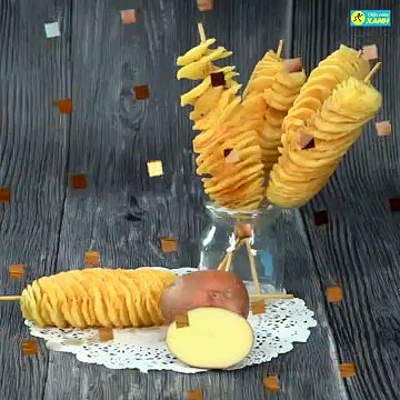 Cách làm khoai tây lốc xoáy phô mai cực dễ ngay tại nhà _ Điện máy XANH