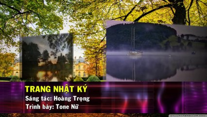 Trang Nhật Ký (Karaoke Beat) - Tone Nữ