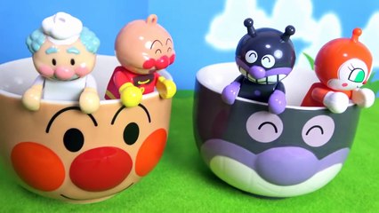アンパンマン びっくらたまごとフェイスどんぶり❤バスボールのお風呂に入ろう！ アニメ おもちゃ Toy Kids トイキッズ animation anpanman