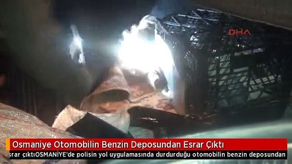Osmaniye Otomobilin Benzin Deposundan Esrar Çıktı
