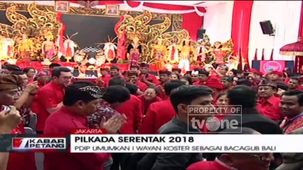 PDIP Umumkan Calon Gubernur Bali Pada Pilkada 2018