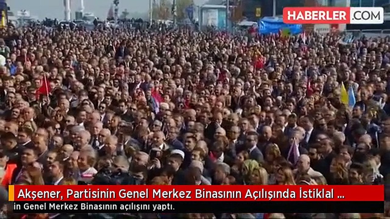 Akşener, Partisinin Genel Merkez Binasının Açılışında İstiklal Marşı ve Saygı Duruşunu Unuttu