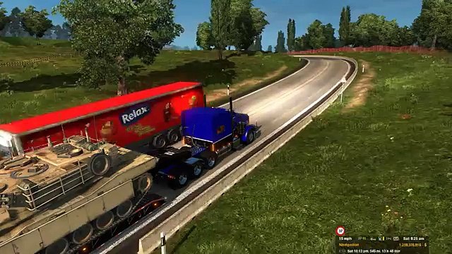 Euro Truck Simulator 2: Sunday Trucking #26 - Peterbilt 389 Tri Axle Heavy Hauling