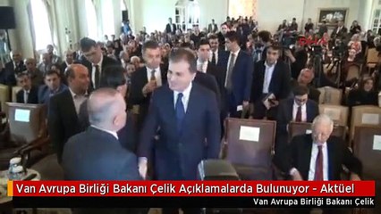 Van Avrupa Birliği Bakanı Çelik Açıklamalarda Bulunuyor - Aktüel