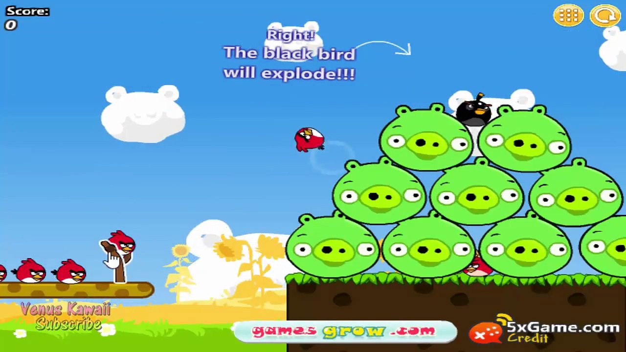 Angry Birds - Cannon 3 Love Skill Game Walkthrough All Levels 1-36
