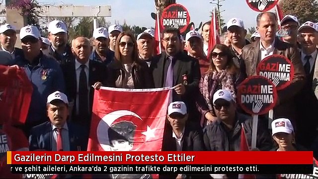 Gazilerin Darp Edilmesini Protesto Ettiler