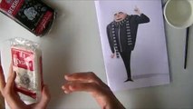 Despicable me Gru: How to make a Gru model gum paste or fimo minions tutorial