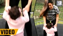 Shahid Kapoor's Daughter Misha Enjoys Hopping With Mom Mira