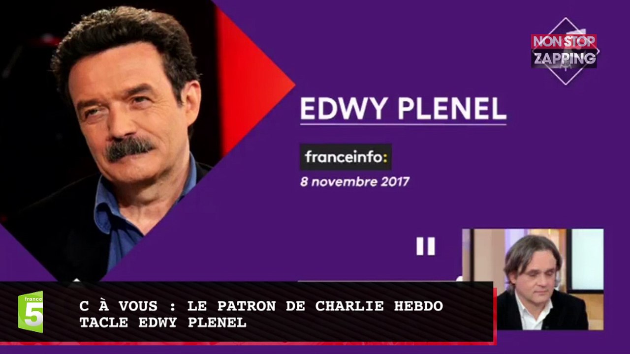 C à vous : le patron de Charlie Hebdo tacle Edwy Plenel (vidéo)